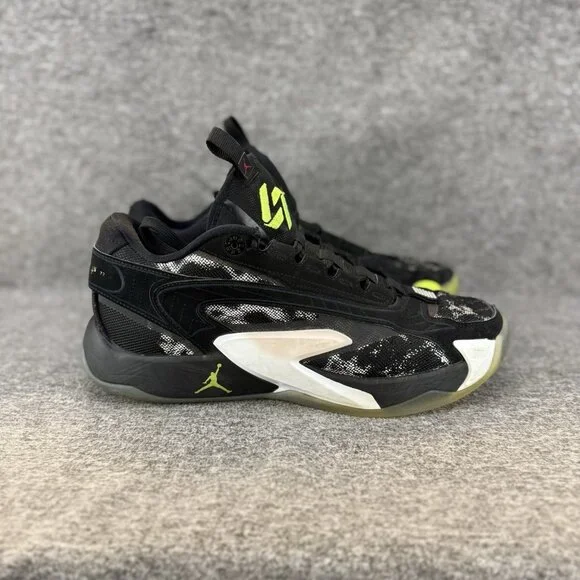 ✅Nike Air Jordan Luka 2 TB Men's Size 9.5 Black Volt Basketball Shoes Sneakers - Picture 7 of 10